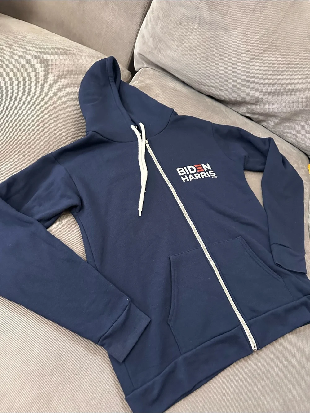 Rare Joe Biden & Kamala Harris 2020 Authentic Campaign Full Zip Hoodie Size L